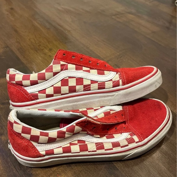 Red checkered vans - Picture 2 of 4